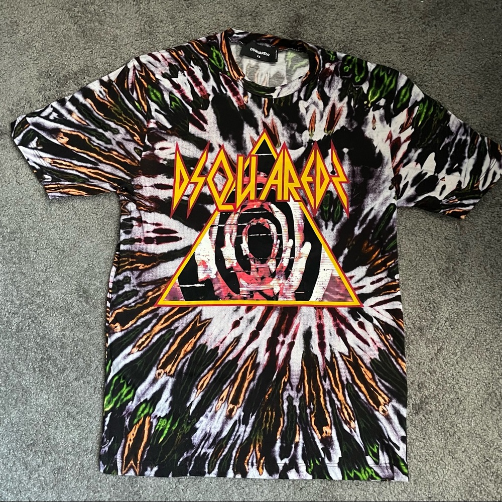 Dsquared2 Tie Dye printed tshirt in XS